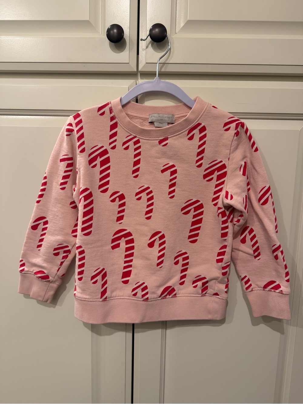 Stella McCartney Girls Candy Cane Print Sweatshirt